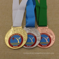 High Polished Medaillon Metal Schule Award Karate Sports Marathon Lauf Medaille